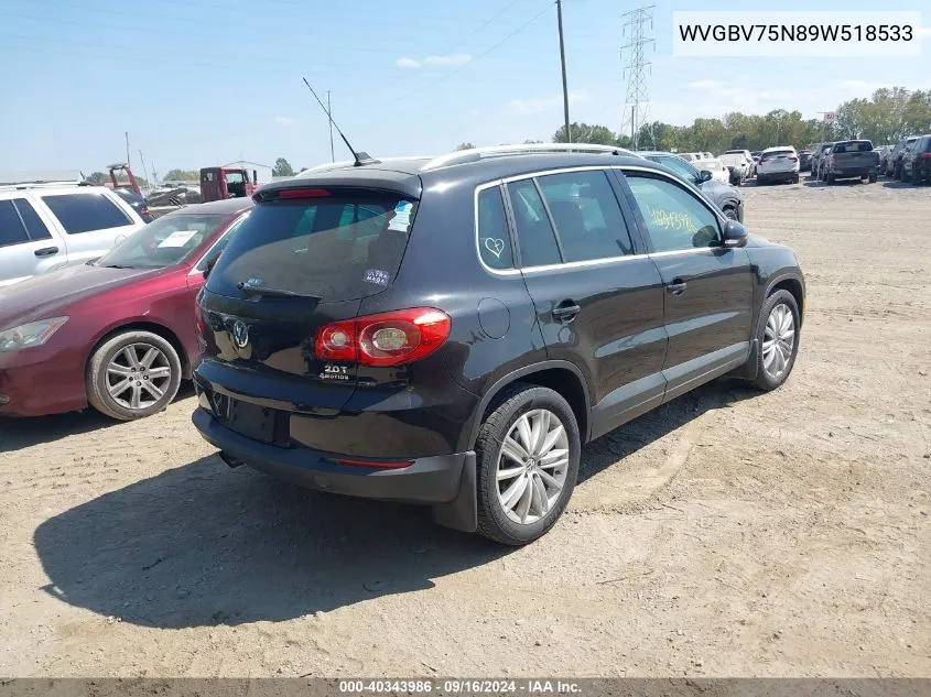 WVGBV75N89W518533 2009 Volkswagen Tiguan Se/Sel