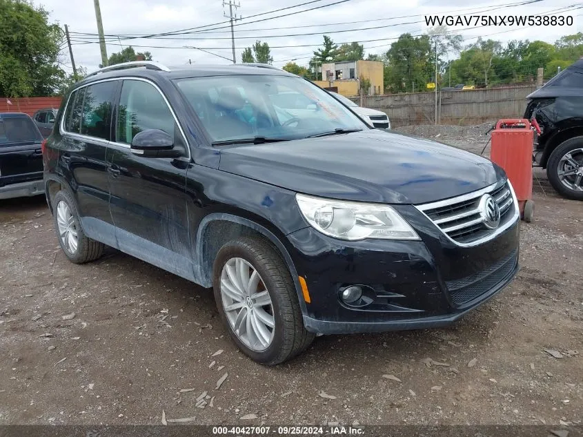 2009 Volkswagen Tiguan Se VIN: WVGAV75NX9W538830 Lot: 40427007