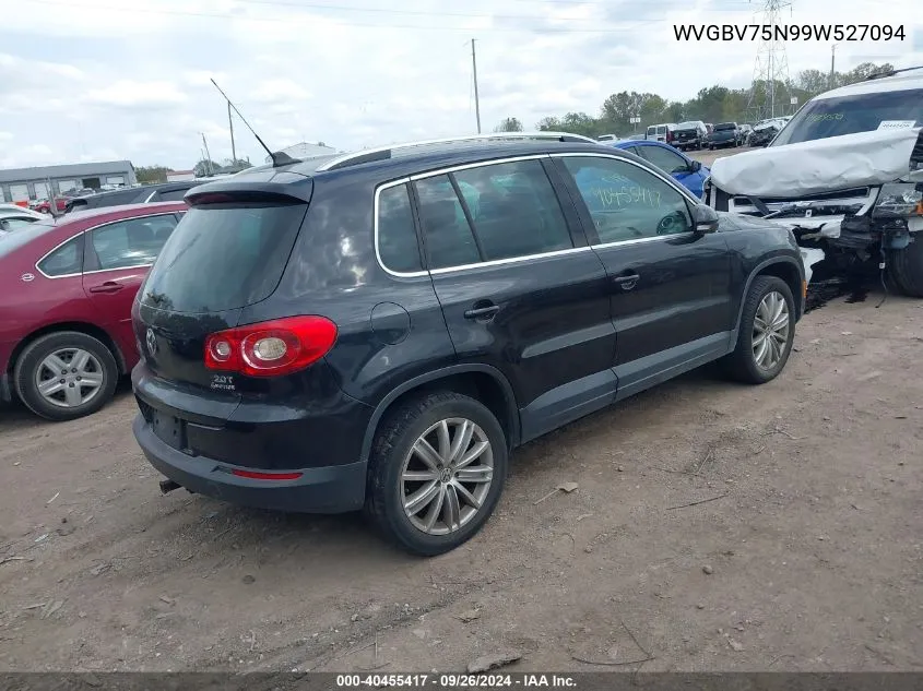 2009 Volkswagen Tiguan Sel VIN: WVGBV75N99W527094 Lot: 40455417