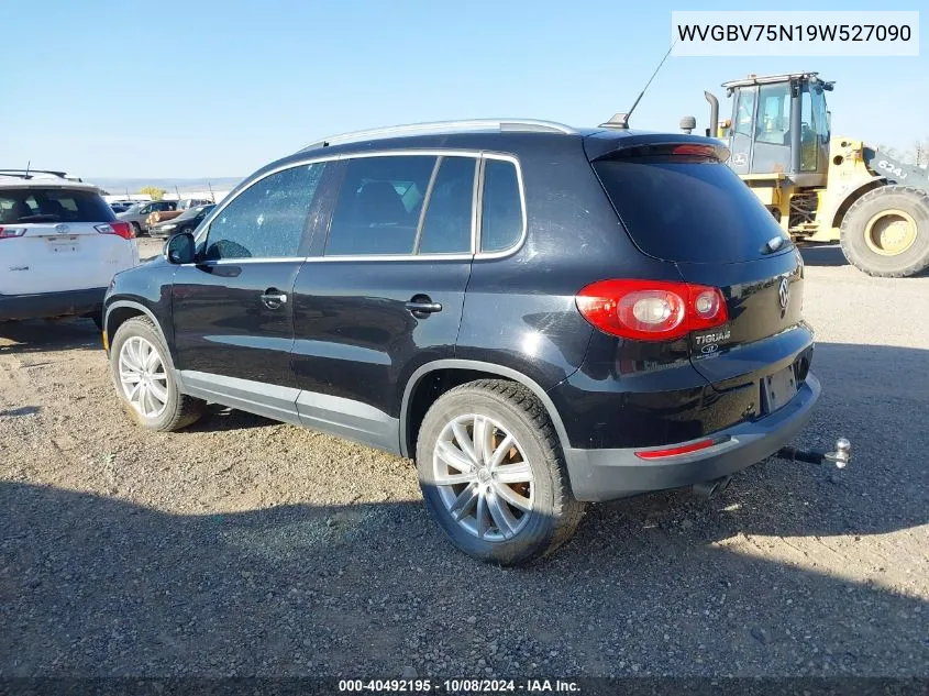 2009 Volkswagen Tiguan Se/Sel VIN: WVGBV75N19W527090 Lot: 40492195