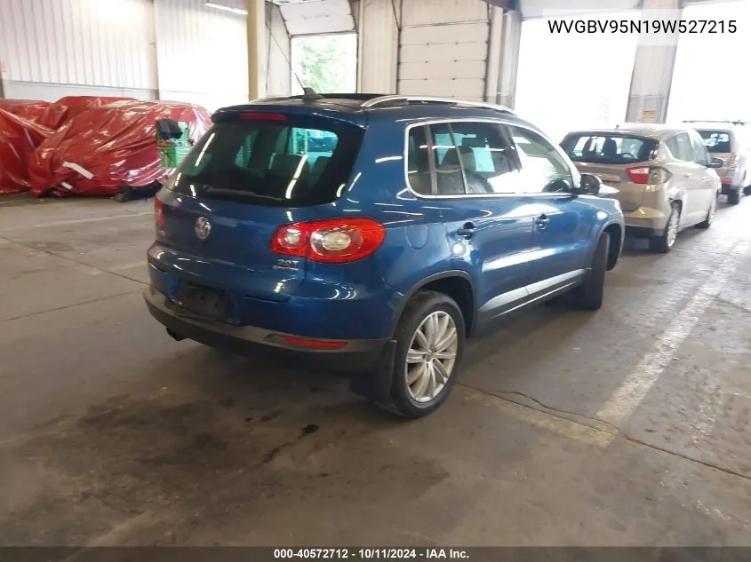 2009 Volkswagen Tiguan Se/Sel VIN: WVGBV95N19W527215 Lot: 40572712