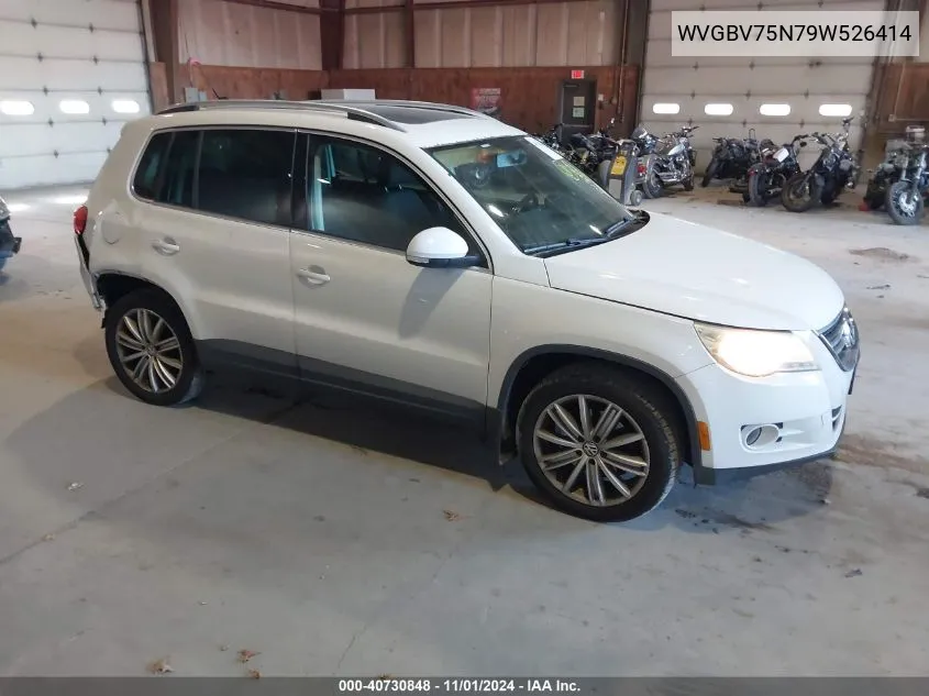 2009 Volkswagen Tiguan Se VIN: WVGBV75N79W526414 Lot: 40730848