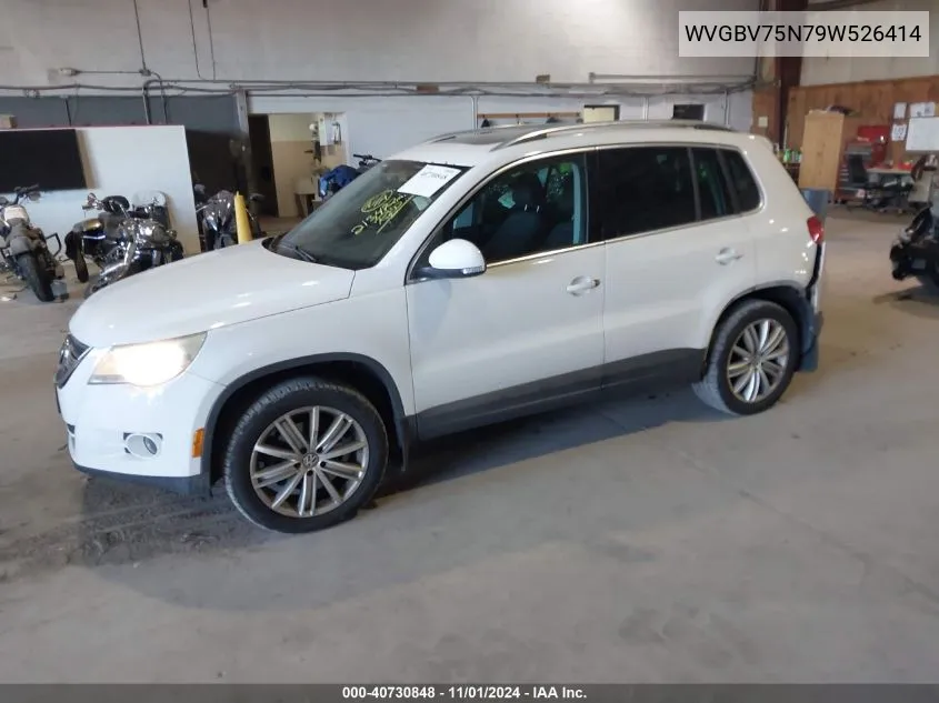 2009 Volkswagen Tiguan Se VIN: WVGBV75N79W526414 Lot: 40730848