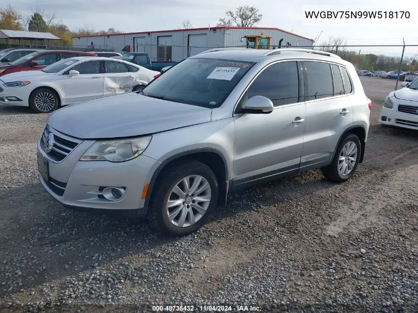 WVGBV75N99W518170 2009 Volkswagen Tiguan Se/Sel