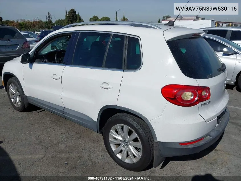 2009 Volkswagen Tiguan Se VIN: WVGAV75N39W530116 Lot: 40791182