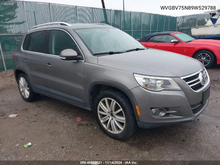 2009 Volkswagen Tiguan Sel VIN: WVGBV75N89W529788 Lot: 40802021