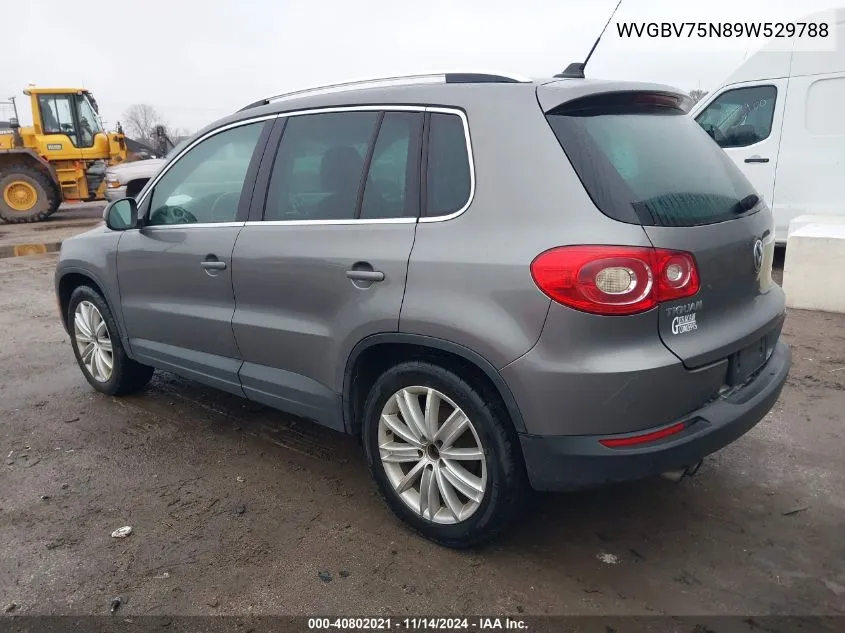 2009 Volkswagen Tiguan Sel VIN: WVGBV75N89W529788 Lot: 40802021