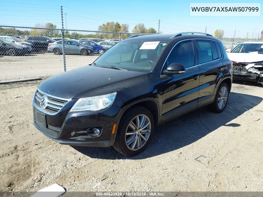 2010 Volkswagen Tiguan Se VIN: WVGBV7AX5AW507999 Lot: 40633928