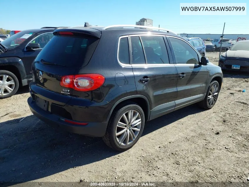 2010 Volkswagen Tiguan Se VIN: WVGBV7AX5AW507999 Lot: 40633928