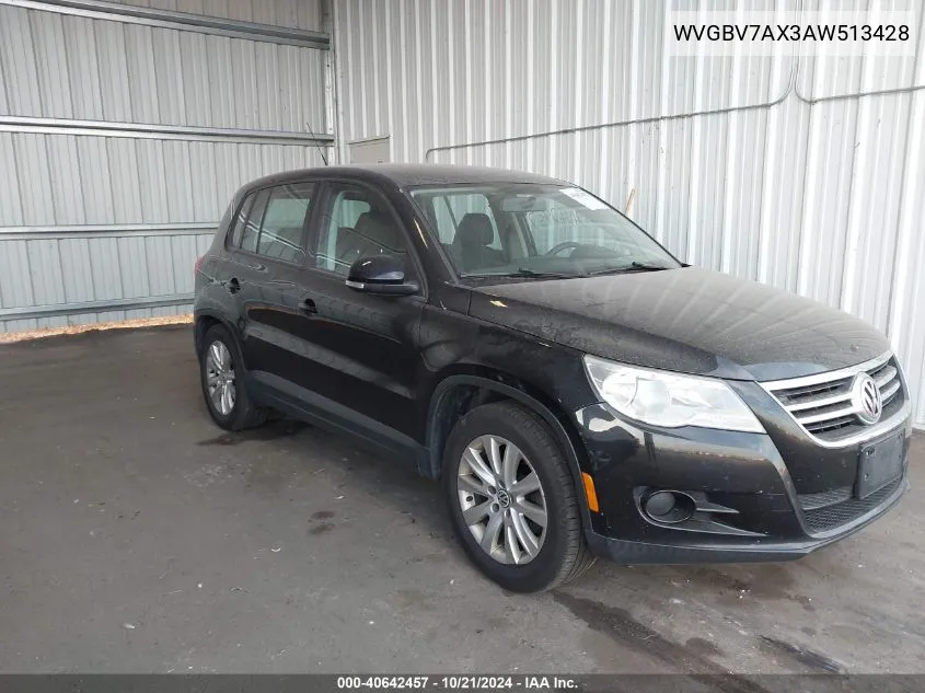 2010 Volkswagen Tiguan Se/Sel VIN: WVGBV7AX3AW513428 Lot: 40642457