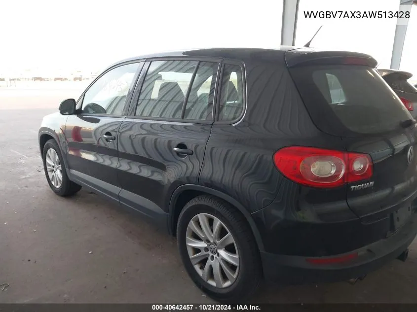 2010 Volkswagen Tiguan Se/Sel VIN: WVGBV7AX3AW513428 Lot: 40642457