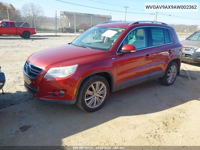 2010 Volkswagen Tiguan Wolfsburg Edition VIN: WVGAV9AX9AW002362 Lot: 40714112