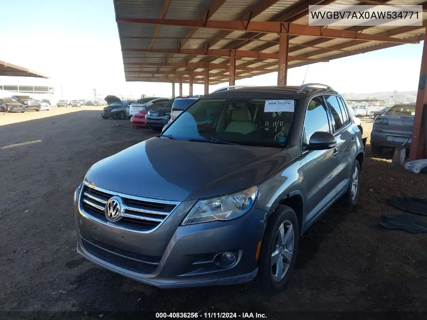 2010 Volkswagen Tiguan Wolfsburg Edition VIN: WVGBV7AX0AW534771 Lot: 40836256