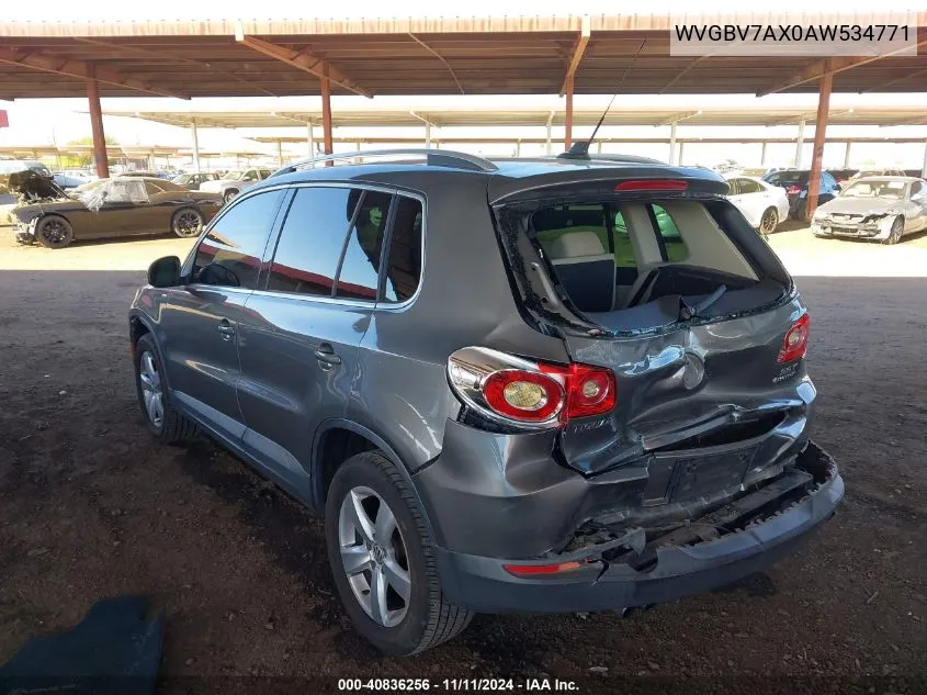 2010 Volkswagen Tiguan Wolfsburg Edition VIN: WVGBV7AX0AW534771 Lot: 40836256