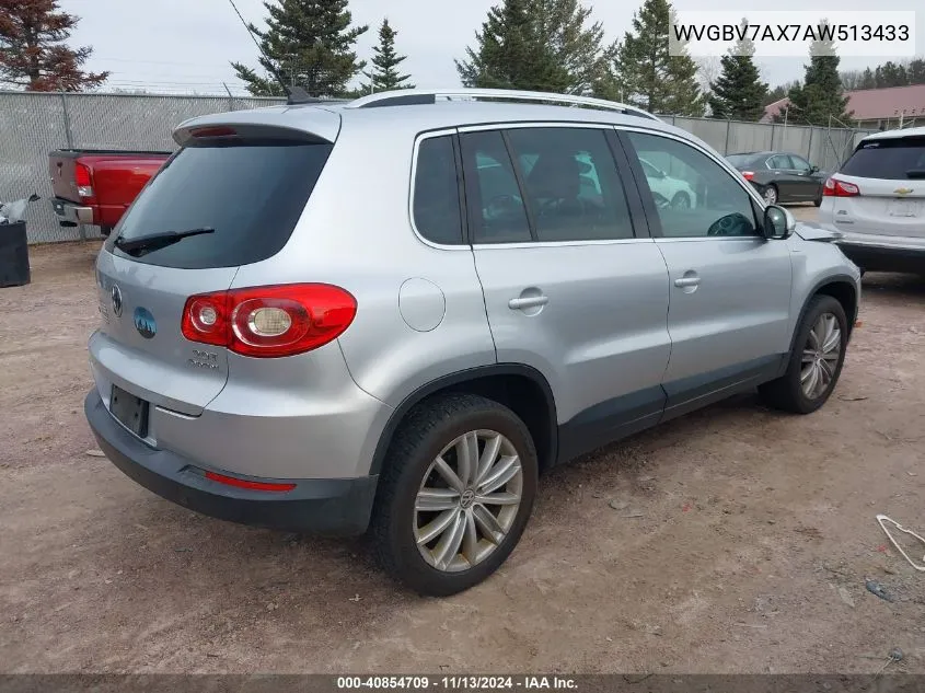 WVGBV7AX7AW513433 2010 Volkswagen Tiguan Wolfsburg Edition