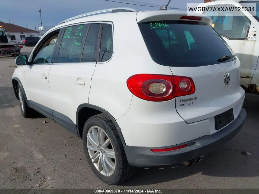 WVGBV7AXXAW525334 2010 Volkswagen Tiguan Sel