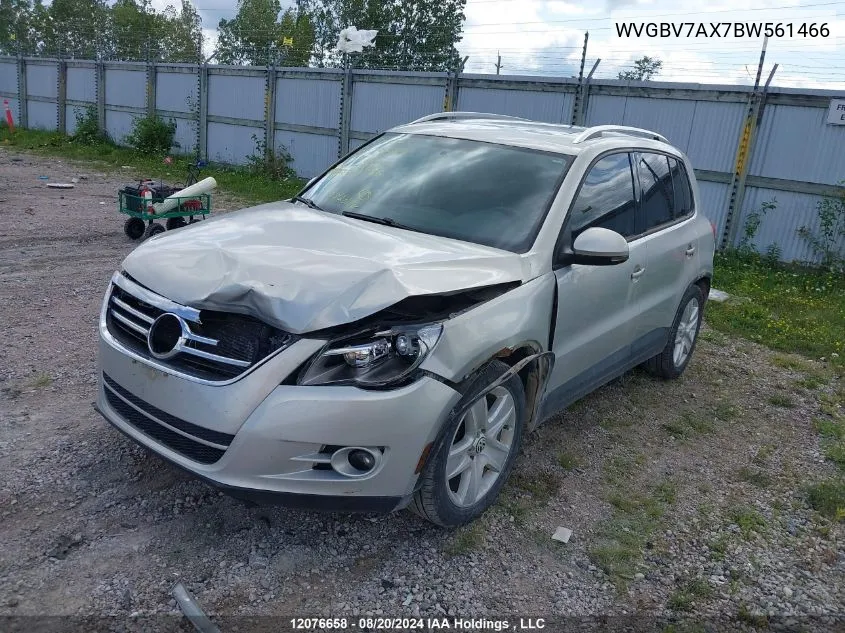 WVGBV7AX7BW561466 2011 Volkswagen Tiguan S/Se/Sel