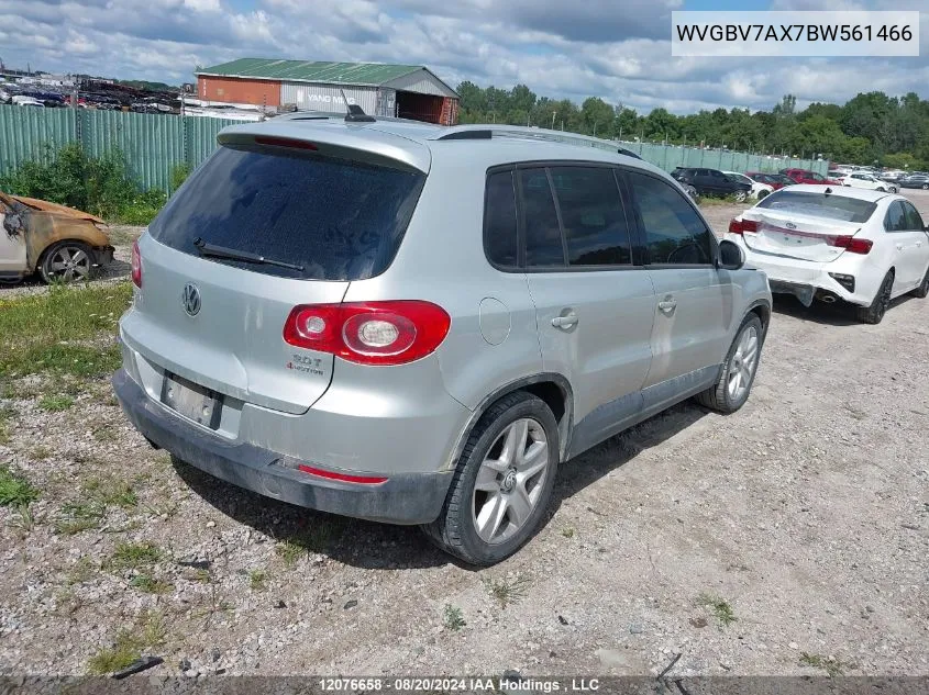 WVGBV7AX7BW561466 2011 Volkswagen Tiguan S/Se/Sel