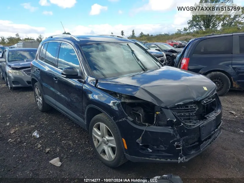 WVGBV7AXXBW515789 2011 Volkswagen Tiguan S/Se/Sel