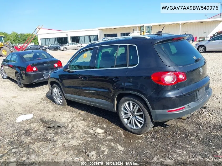 WVGAV7AX9BW549976 2011 Volkswagen Tiguan Se