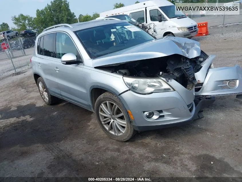 2011 Volkswagen Tiguan Se VIN: WVGAV7AXXBW539635 Lot: 40205334