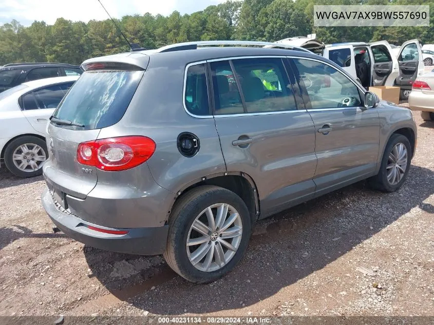 WVGAV7AX9BW557690 2011 Volkswagen Tiguan Se