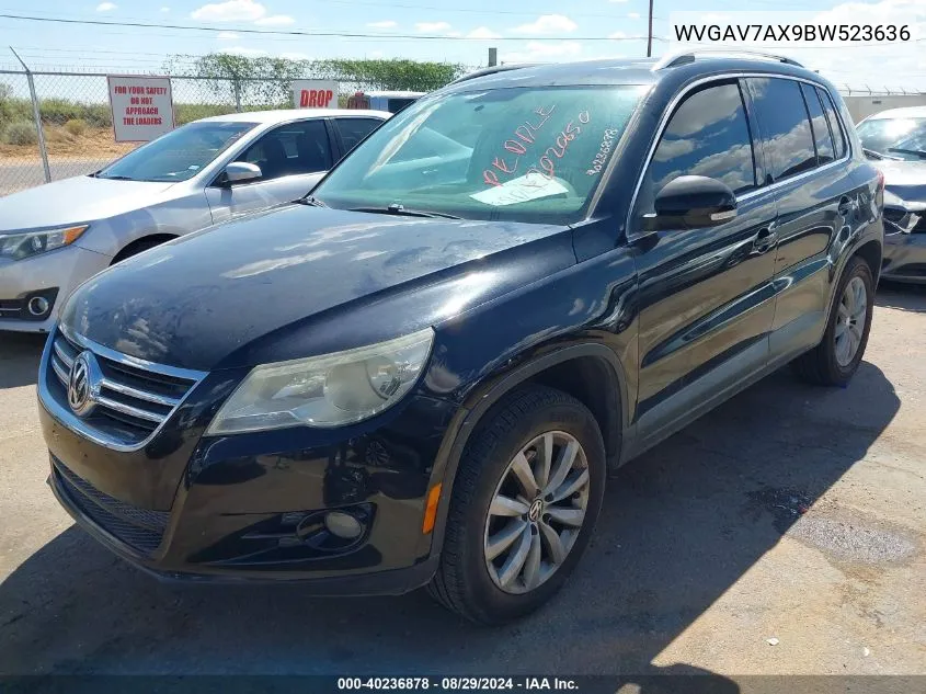 WVGAV7AX9BW523636 2011 Volkswagen Tiguan Se