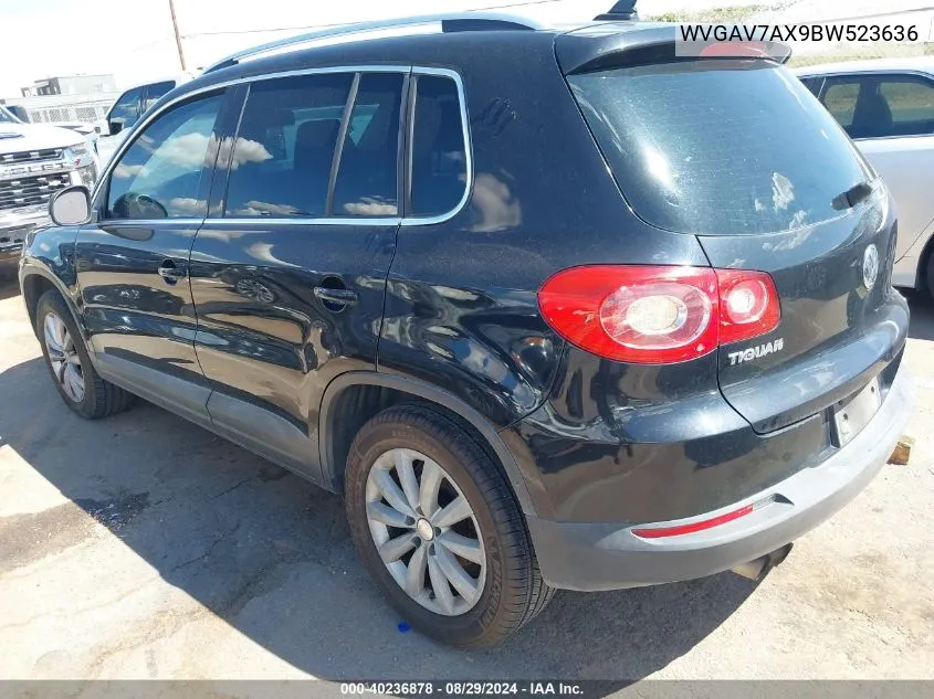 2011 Volkswagen Tiguan Se VIN: WVGAV7AX9BW523636 Lot: 40236878