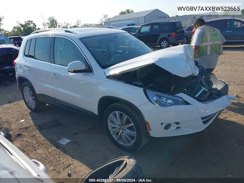 WVGBV7AXXBW523665 2011 Volkswagen Tiguan S/Se/Sel