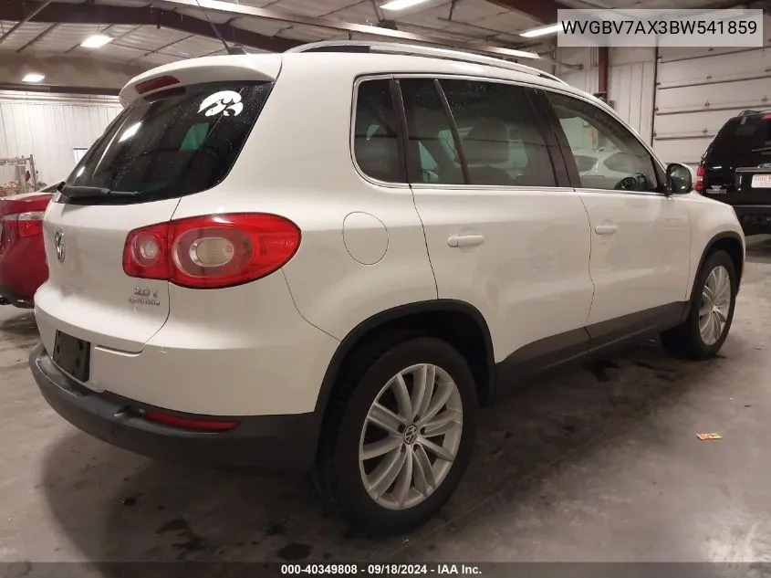 WVGBV7AX3BW541859 2011 Volkswagen Tiguan Se