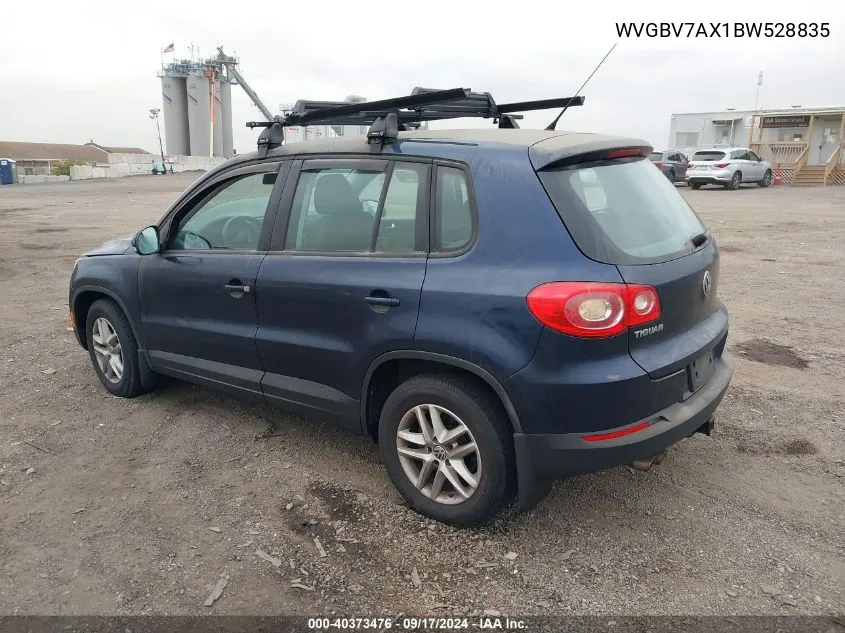 WVGBV7AX1BW528835 2011 Volkswagen Tiguan S