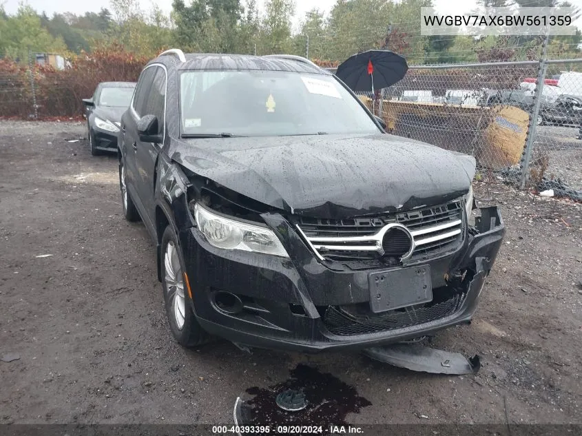 WVGBV7AX6BW561359 2011 Volkswagen Tiguan Se