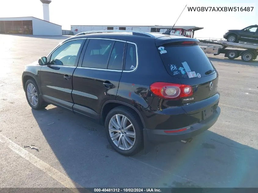 WVGBV7AXXBW516487 2011 Volkswagen Tiguan Se