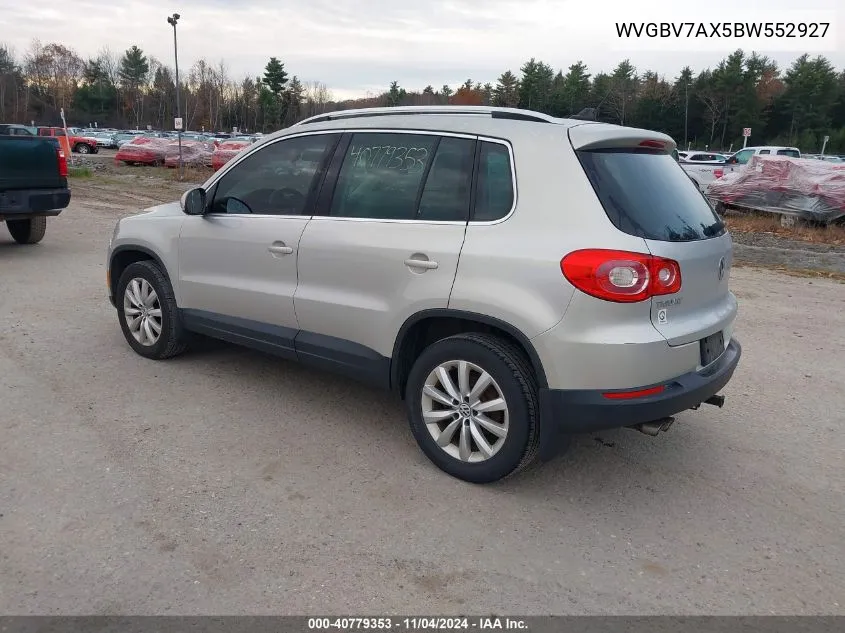 WVGBV7AX5BW552927 2011 Volkswagen Tiguan Se