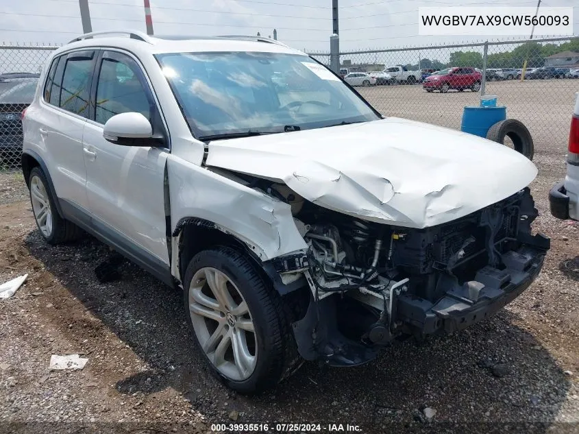 WVGBV7AX9CW560093 2012 Volkswagen Tiguan Sel