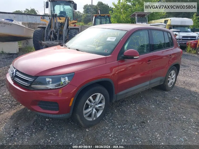 WVGAV7AX9CW005804 2012 Volkswagen Tiguan Le