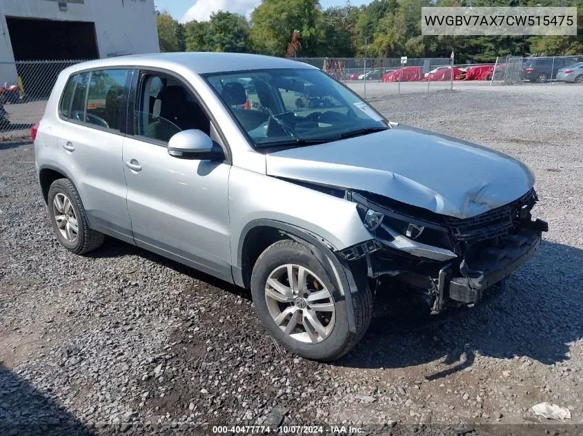 WVGBV7AX7CW515475 2012 Volkswagen Tiguan S/Se/Sel