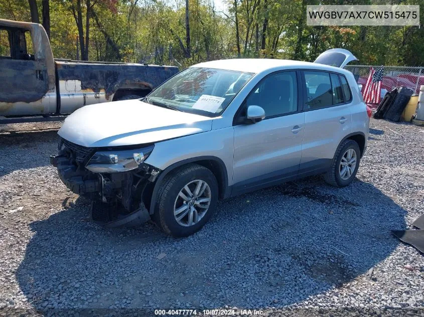 WVGBV7AX7CW515475 2012 Volkswagen Tiguan S/Se/Sel