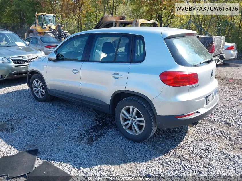 WVGBV7AX7CW515475 2012 Volkswagen Tiguan S/Se/Sel