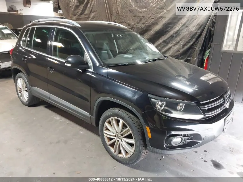 2012 Volkswagen Tiguan Se VIN: WVGBV7AX0CW572276 Lot: 40555612