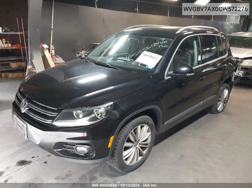 2012 Volkswagen Tiguan Se VIN: WVGBV7AX0CW572276 Lot: 40555612