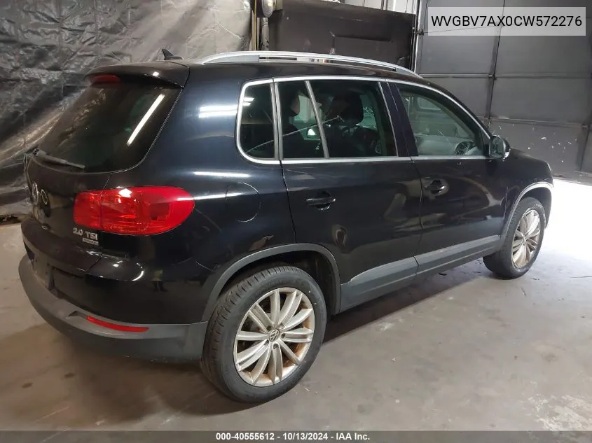 2012 Volkswagen Tiguan Se VIN: WVGBV7AX0CW572276 Lot: 40555612