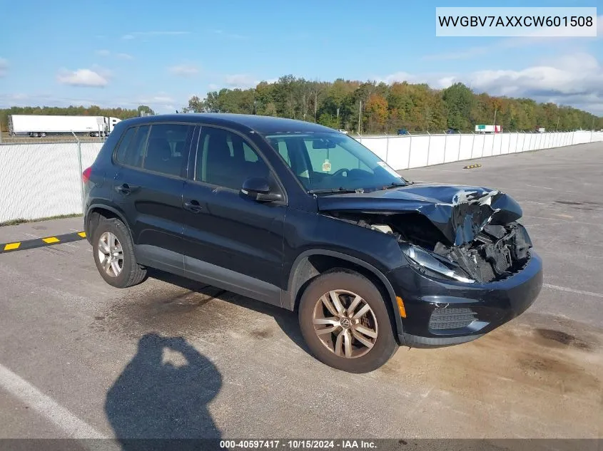 2012 Volkswagen Tiguan S VIN: WVGBV7AXXCW601508 Lot: 40597417