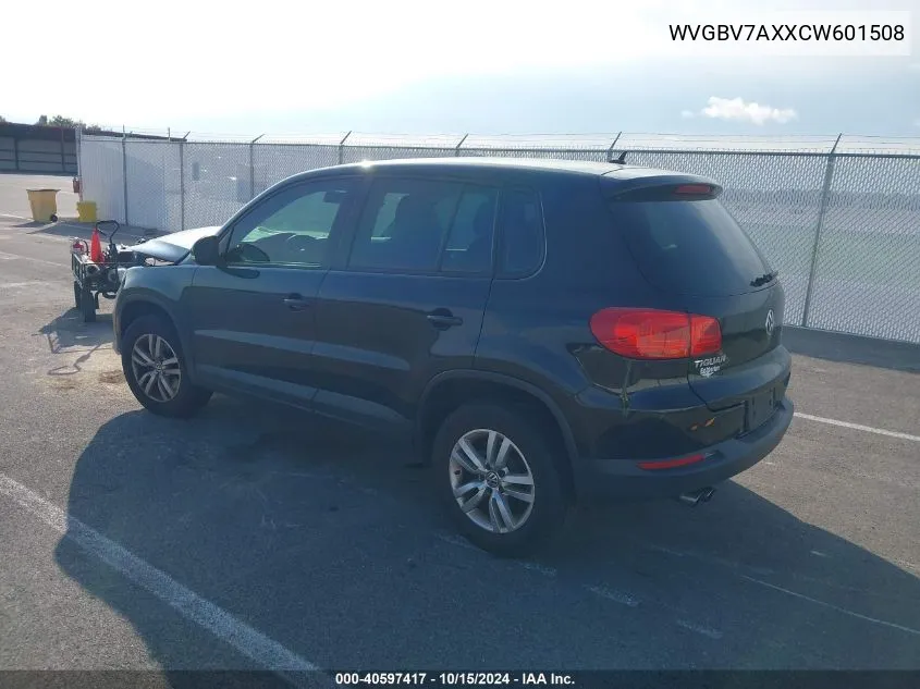 2012 Volkswagen Tiguan S VIN: WVGBV7AXXCW601508 Lot: 40597417