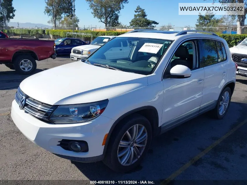 WVGAV7AX7CW503242 2012 Volkswagen Tiguan Se