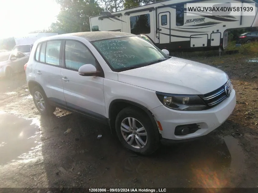 WVGJV3AX4DW581939 2013 Volkswagen Tiguan