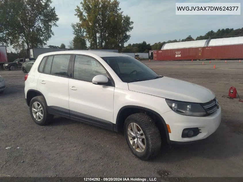 2013 Volkswagen Tiguan VIN: WVGJV3AX7DW624377 Lot: 12104292