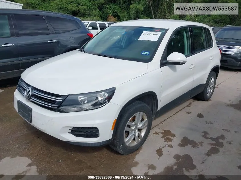 WVGAV7AX3DW553587 2013 Volkswagen Tiguan S