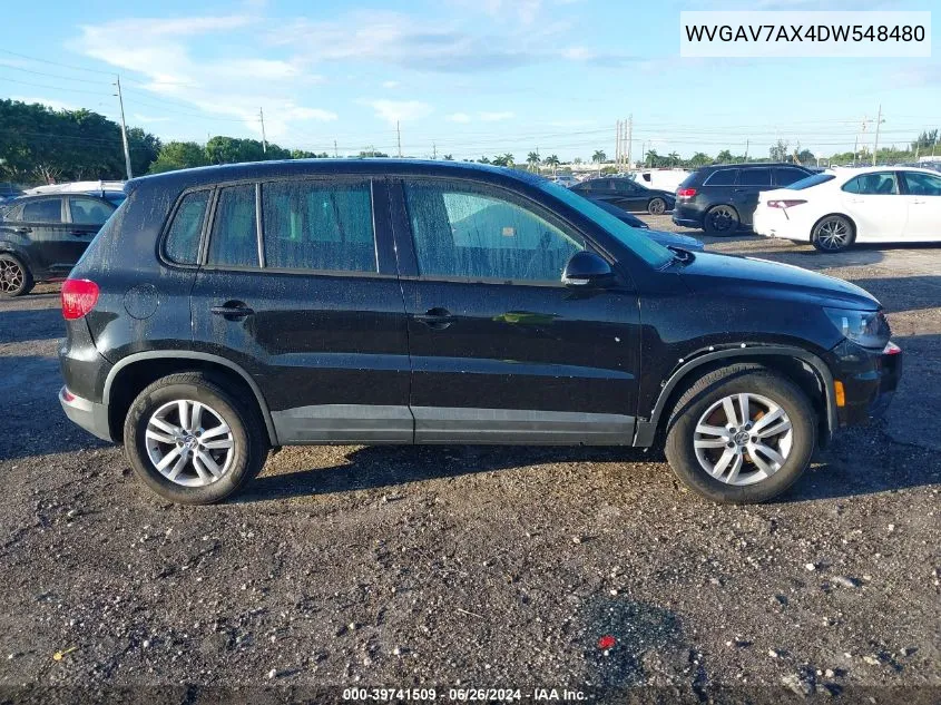 WVGAV7AX4DW548480 2013 Volkswagen Tiguan S