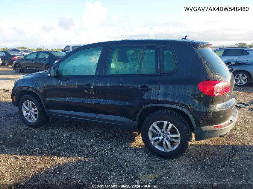 WVGAV7AX4DW548480 2013 Volkswagen Tiguan S